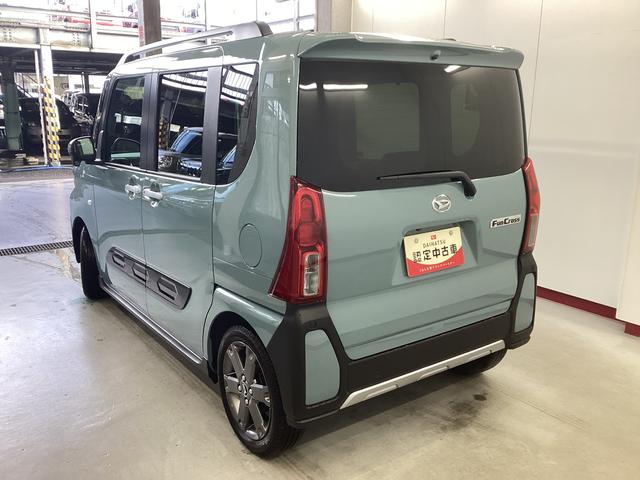 タントファンクロスターボ衝突被害軽減ブレーキ 横滑り防止装置 オートハイビーム アイドリングストップ ステアリングスイッチ オートライト キーフリーシステム オートエアコン パノラマカメラ マット(岐阜県)の中古車