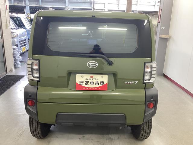 タフトＧターボ衝突被害軽減ブレーキ　横滑り防止装置　オートハイビーム　アイドリングストップ　ステアリングスイッチ　オートライト　キーフリー　オートエアコン　ナビ　ドラレコ　パノラマカメラ　ＥＴＣ　マット　バイザー（岐阜県）の中古車