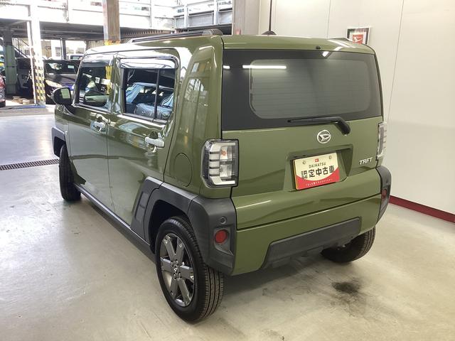 タフトＧターボ衝突被害軽減ブレーキ　横滑り防止装置　オートハイビーム　アイドリングストップ　ステアリングスイッチ　オートライト　キーフリー　オートエアコン　ナビ　ドラレコ　パノラマカメラ　ＥＴＣ　マット　バイザー（岐阜県）の中古車