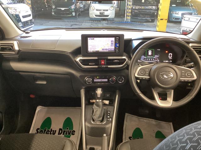 ロッキープレミアム衝突被害軽減ブレーキ 横滑り防止装置 4WD オートハイビーム アイドリングストップ ステアリングスイッチ オートライト キーフリーシステム ナビ ドラレコ ETC パノラマカメラ マット バイザー(岐阜県)の中古車