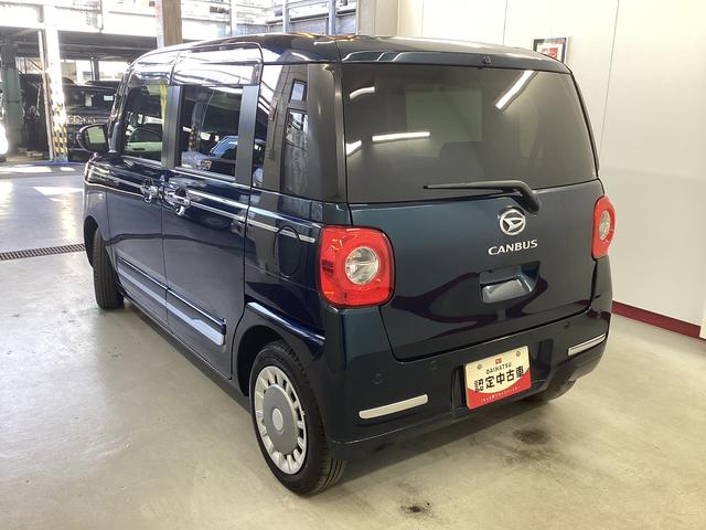 ムーヴキャンバスセオリーG衝突被害軽減ブレーキ 横滑り防止装置 オートハイビーム アイドリングストップ ステアリングスイッチ オートライト キーフリーシステム オートエアコン パノラマカメラ マット バイザー(岐阜県)の中古車