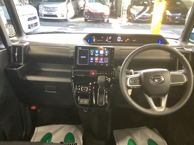 タントカスタムRS衝突被害軽減ブレーキ 横滑り防止装置 オートハイビーム アイドリングストップ ステアリングスイッチ オートライト キーフリーシステム オートエアコン ディスプレイオーディオ バックカメラ(岐阜県)の中古車