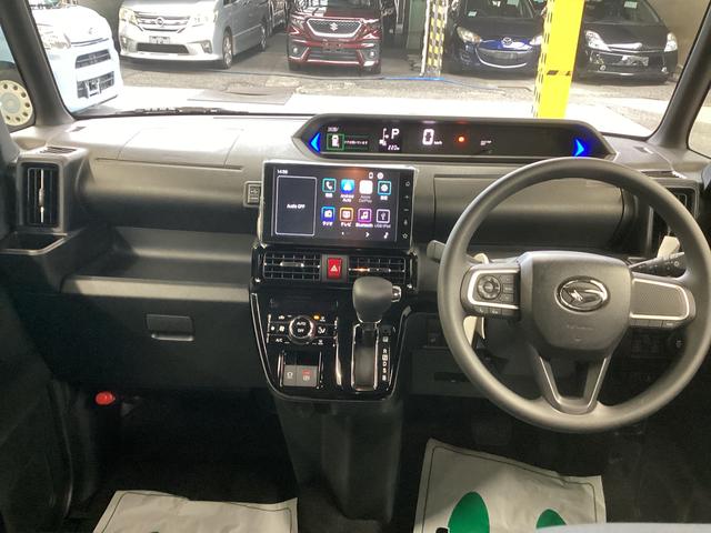 タントカスタムX衝突被害軽減ブレーキ 横滑り防止装置 オートハイビーム アイドリングストップ ステアリングスイッチ オートライト キーフリーシステム オートエアコン ディスプレイオーディオ バックカメラ(岐阜県)の中古車