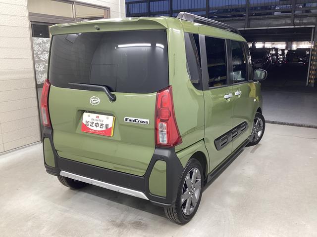 タントファンクロスターボ衝突被害軽減ブレーキ 横滑り防止装置 オートハイビーム アイドリングストップ ステアリングスイッチ オートライト キーフリーシステム オートエアコン ディスプレイオーディオ バックカメラ ETC(岐阜県)の中古車