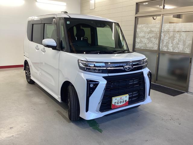 タントカスタムRS衝突被害軽減ブレーキ 横滑り防止装置 4WD オートハイビーム アイドリングストップ ステアリングスイッチ オートライト キーフリーシステム ナビ ドラレコ パノラマカメラ ETC マット バイザー(岐阜県)の中古車