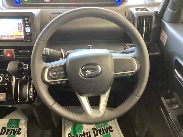 タントカスタムRS衝突被害軽減ブレーキ 横滑り防止装置 4WD オートハイビーム アイドリングストップ ステアリングスイッチ オートライト キーフリーシステム ナビ ドラレコ パノラマカメラ ETC マット バイザー(岐阜県)の中古車