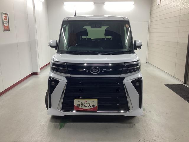 タントカスタムRS衝突被害軽減ブレーキ 横滑り防止装置 オートハイビーム アイドリングストップ ステアリングスイッチ オートライト キーフリー オートエアコン ナビ ドラレコ パノラマカメラ ETC マット バイザー(岐阜県)の中古車