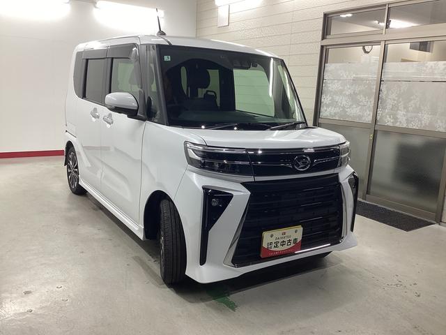 タントカスタムRS衝突被害軽減ブレーキ 横滑り防止装置 オートハイビーム アイドリングストップ ステアリングスイッチ オートライト キーフリー オートエアコン ナビ ドラレコ パノラマカメラ ETC マット バイザー(岐阜県)の中古車