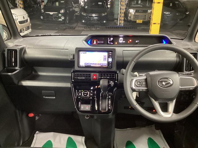 タントカスタムRS衝突被害軽減ブレーキ 横滑り防止装置 オートハイビーム アイドリングストップ ステアリングスイッチ オートライト キーフリー オートエアコン ナビ ドラレコ パノラマカメラ ETC マット バイザー(岐阜県)の中古車