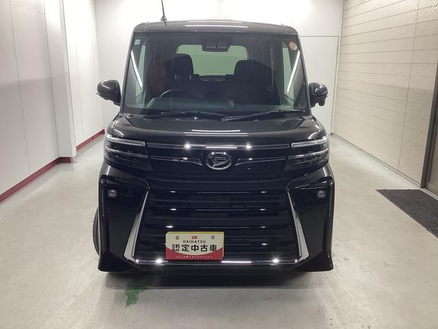 タントカスタムＸ衝突被害軽減ブレーキ　横滑り防止装置　オートハイビーム　アイドリングストップ　ステアリングスイッチ　オートライト　キーフリーシステム　オートエアコン　パノラマカメラ　マット　バイザー（岐阜県）の中古車