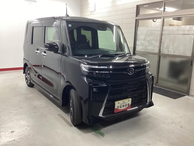 タントカスタムＸ衝突被害軽減ブレーキ　横滑り防止装置　オートハイビーム　アイドリングストップ　ステアリングスイッチ　オートライト　キーフリーシステム　オートエアコン　パノラマカメラ　マット　バイザー（岐阜県）の中古車