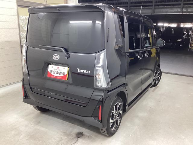 タントカスタムＸ衝突被害軽減ブレーキ　横滑り防止装置　オートハイビーム　アイドリングストップ　ステアリングスイッチ　オートライト　キーフリーシステム　オートエアコン　パノラマカメラ　マット　バイザー（岐阜県）の中古車