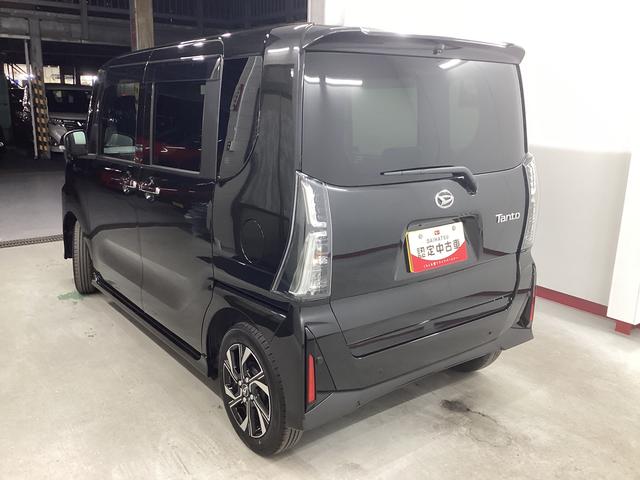 タントカスタムＸ衝突被害軽減ブレーキ　横滑り防止装置　オートハイビーム　アイドリングストップ　ステアリングスイッチ　オートライト　キーフリーシステム　オートエアコン　パノラマカメラ　マット　バイザー（岐阜県）の中古車