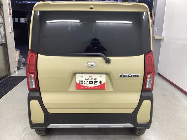 タントファンクロス衝突被害軽減ブレーキ　横滑り防止装置　オートハイビーム　アイドリングストップ　ステアリングスイッチ　オートライト　キーフリーシステム　オートエアコン　パノラマカメラ　マット　バイザー（岐阜県）の中古車