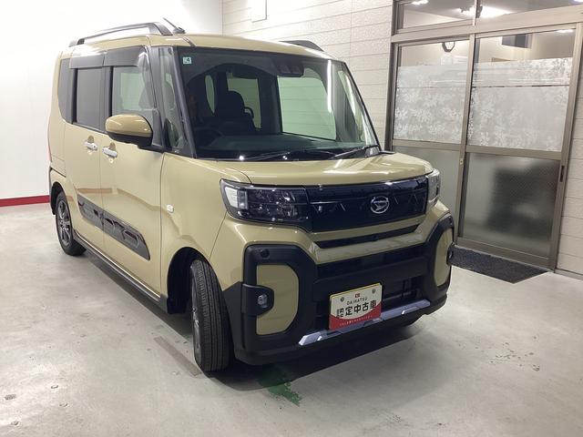 タントファンクロス衝突被害軽減ブレーキ　横滑り防止装置　オートハイビーム　アイドリングストップ　ステアリングスイッチ　オートライト　キーフリーシステム　オートエアコン　パノラマカメラ　マット　バイザー（岐阜県）の中古車