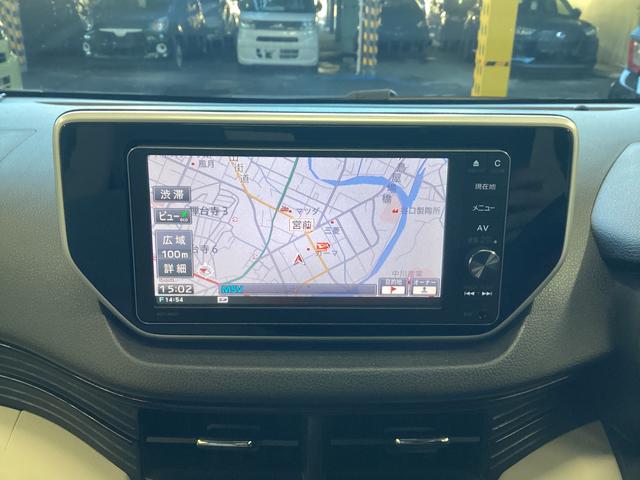 ムーヴXターボ SA衝突被害軽減ブレーキ 横滑り防止装置 アイドリングストップ ステアリングスイッチ オートライト キーフリーシステム オートエアコン ナビ バックカメラ マット バイザー(岐阜県)の中古車