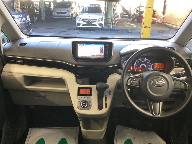 ムーヴＸリミテッド　ＳＡIII衝突被害軽減ブレーキ　横滑り防止装置　オートハイビーム　アイドリングストップ　ステアリングスイッチ　オートライト　キーフリーシステム　オートエアコン　ナビ　バックカメラ　ＥＴＣ　マット　バイザー（岐阜県）の中古車