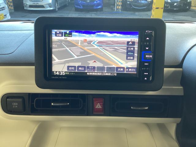 ムーヴキャンバスストライプスＧ衝突被害軽減ブレーキ　横滑り防止装置　オートハイビーム　アイドリングストップ　ステアリングスイッチ　オートライト　キーフリーシステム　オートエアコン　ナビ　ドラレコ　バックカメラ　マット　バイザー（岐阜県）の中古車