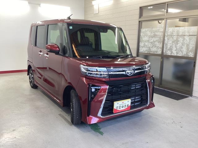 タントカスタムＸ衝突被害軽減ブレーキ　横滑り防止装置　オートハイビーム　アイドリングストップ　ステアリングスイッチ　オートライト　キーフリーシステム　オートエアコン　ディスプレイオーディオ　バックカメラ（岐阜県）の中古車