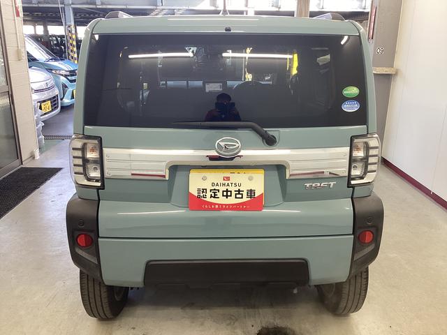 タフトＧ衝突被害軽減ブレーキ　横滑り防止装置　オートハイビーム　アイドリングストップ　ステアリングスイッチ　オートライト　キーフリーシステム　オートエアコン　ナビ　バックカメラ　マット　バイザー（岐阜県）の中古車