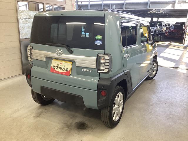 タフトＧ衝突被害軽減ブレーキ　横滑り防止装置　オートハイビーム　アイドリングストップ　ステアリングスイッチ　オートライト　キーフリーシステム　オートエアコン　ナビ　バックカメラ　マット　バイザー（岐阜県）の中古車