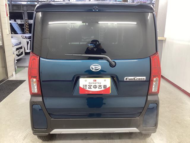 タントファンクロスターボ衝突被害軽減ブレーキ　横滑り防止装置　オートハイビーム　アイドリングストップ　ステアリングスイッチ　オートライト　キーフリー　オートエアコン　ナビ　ドラレコ　パノラマカメラ　ＥＴＣ　マットバイザー（岐阜県）の中古車