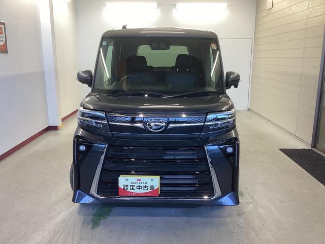 タントカスタムＸ衝突被害軽減ブレーキ　横滑り防止装置　オートハイビーム　アイドリングストップ　ステアリングスイッチ　オートライト　キーフリーシステム　オートエアコン　パノラマカメラ　マット　バイザー（岐阜県）の中古車