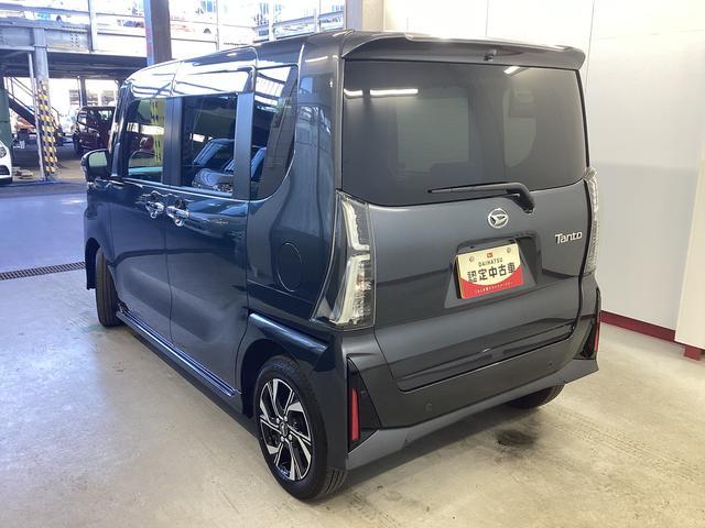 タントカスタムＸ衝突被害軽減ブレーキ　横滑り防止装置　オートハイビーム　アイドリングストップ　ステアリングスイッチ　オートライト　キーフリーシステム　オートエアコン　パノラマカメラ　マット　バイザー（岐阜県）の中古車