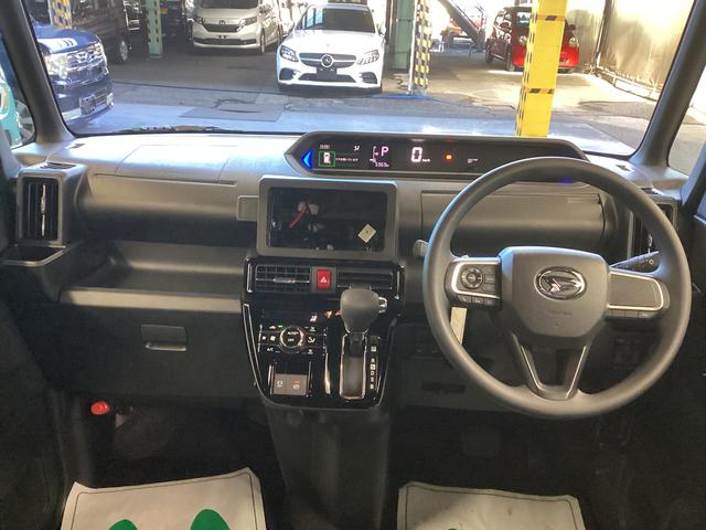 タントカスタムＸ衝突被害軽減ブレーキ　横滑り防止装置　オートハイビーム　アイドリングストップ　ステアリングスイッチ　オートライト　キーフリーシステム　オートエアコン　パノラマカメラ　マット　バイザー（岐阜県）の中古車