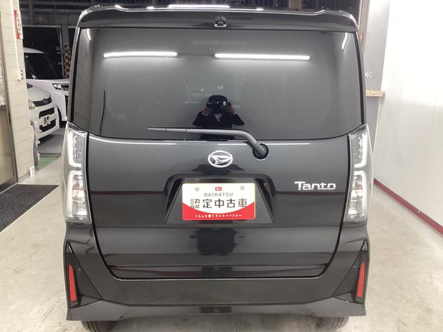タントカスタムX衝突被害軽減ブレーキ 横滑り防止装置 オートハイビーム アイドリングストップ ステアリングスイッチ オートライト キーフリーシステム オートエアコン パノラマカメラ マット バイザー(岐阜県)の中古車