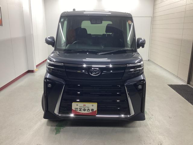 タントカスタムＸ衝突被害軽減ブレーキ　横滑り防止装置　オートハイビーム　アイドリングストップ　ステアリングスイッチ　オートライト　キーフリーシステム　オートエアコン　パノラマカメラ　マット　バイザー（岐阜県）の中古車