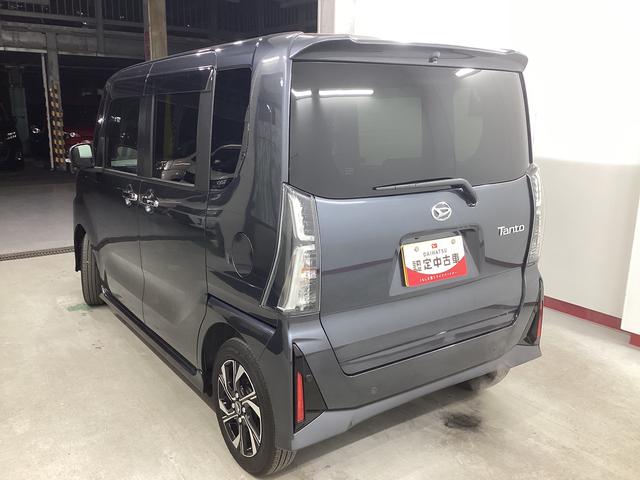 タントカスタムＸ衝突被害軽減ブレーキ　横滑り防止装置　オートハイビーム　アイドリングストップ　ステアリングスイッチ　オートライト　キーフリーシステム　オートエアコン　パノラマカメラ　マット　バイザー（岐阜県）の中古車