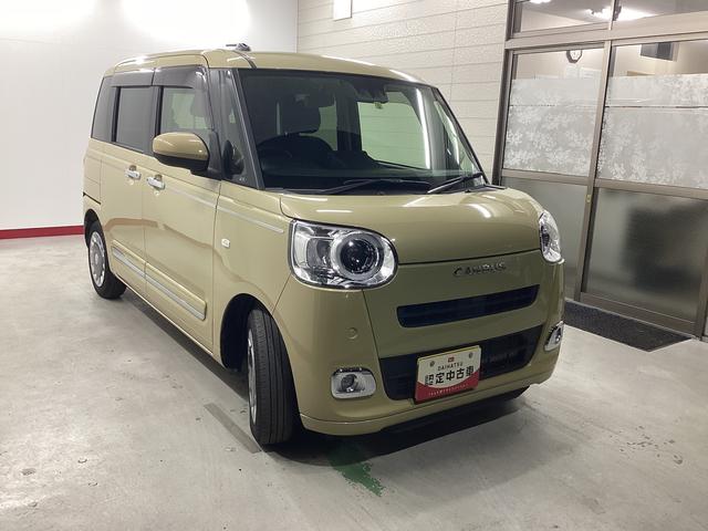 ムーヴキャンバスセオリーＧターボ衝突被害軽減ブレーキ　横滑り防止装置　オートハイビーム　アイドリングストップ　ステアリングスイッチ　オートライト　キーフリー　オートエアコン　ＣＤチューナー　バックカメラ　ＥＴＣ　マット　バイザー（岐阜県）の中古車