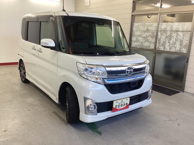 タントカスタムRS トップエディションSAII衝突被害軽減ブレーキ 横滑り防止装置 アイドリングストップ ステアリングスイッチ オートライト キーフリーシステム オートエアコン ナビ バックカメラ マット バイザー(岐阜県)の中古車