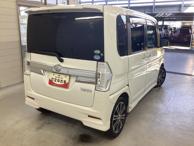 タントカスタムRS トップエディションSAII衝突被害軽減ブレーキ 横滑り防止装置 アイドリングストップ ステアリングスイッチ オートライト キーフリーシステム オートエアコン ナビ バックカメラ マット バイザー(岐阜県)の中古車