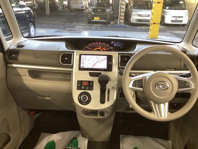 タントX ホワイトアクセントSAIII衝突被害軽減ブレーキ 横滑り防止装置 オートハイビーム アイドリングストップ ステアリングスイッチ オートライト キーフリー オートエアコン ナビ ドラレコ バックカメラ ETC マット バイザー(岐阜県)の中古車