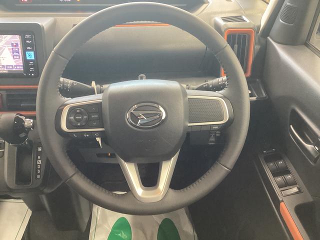 タントファンクロスターボ衝突被害軽減ブレーキ　横滑り防止装置　オートハイビーム　アイドリングストップ　ステアリングスイッチ　オートライト　キーフリー　オートエアコン　ナビ　ドラレコ　パノラマカメラ　ＥＴＣ　マット　バイザー（岐阜県）の中古車