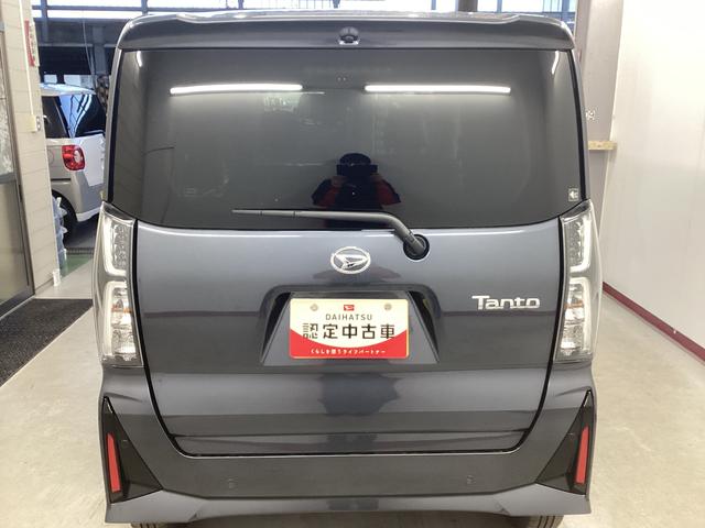 タントカスタムＸ衝突被害軽減ブレーキ　横滑り防止装置　オートハイビーム　アイドリングストップ　ステアリングスイッチ　オートライト　キーフリーシステム　オートエアコン　パノラマカメラ　マット　バイザー（岐阜県）の中古車