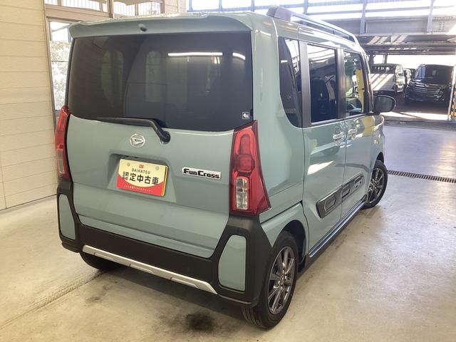 タントファンクロス衝突被害軽減ブレーキ　横滑り防止装置　オートハイビーム　アイドリングストップ　ステアリングスイッチ　オートライト　キーフリー　オートエアコン　ナビ　ドラレコ　パノラマカメラ　ＥＴＣ　マット　バイザー（岐阜県）の中古車