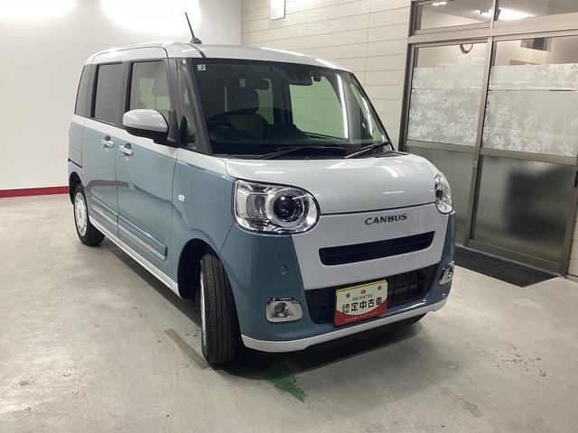 ムーヴキャンバスストライプスＧ衝突被害軽減ブレーキ　横滑り防止装置　４ＷＤ　オートハイビーム　アイドリングストップ　ステアリングスイッチ　オートライト　キーフリー　オートエアコン　ナビ　ドラレコ　バックカメラ　ＥＴＣ　マット（岐阜県）の中古車