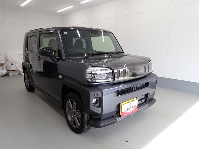 タフトG ダーククロムベンチャー衝突被害軽減ブレーキ 横滑り防止装置 オートハイビーム アイドリングストップ ステアリングスイッチ オートライト キーフリーシステム オートエアコン ナビ ドラレコ パノラマカメラ ETC マット(岐阜県)の中古車