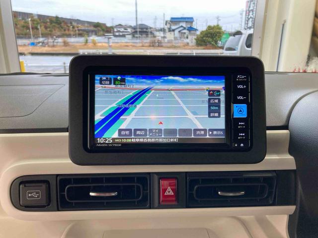 ムーヴキャンバスストライプスＧターボ衝突被害軽減ブレーキ　横滑り防止装置　オートハイビーム　アイドリングストップ　ステアリングスイッチ　オートライト　キーフリー　オートエアコン　ナビ　ドラレコ　パノラマカメラ　ＥＴＣ　マット　バイザー（岐阜県）の中古車