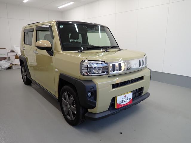 タフトGターボ衝突被害軽減ブレーキ 横滑り防止装置 オートハイビーム アイドリングストップ ステアリングスイッチ オートライト キーフリー オートエアコン ナビ ドラレコ パノラマカメラ ETC マット バイザー(岐阜県)の中古車