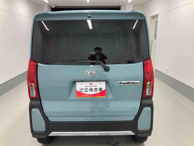 タントファンクロスターボ衝突被害軽減ブレーキ　横滑り防止装置　オートハイビーム　アイドリングストップ　ステアリングスイッチ　オートライト　キーフリー　オートエアコン　ナビ　ドラレコ　パノラマカメラ　ＥＴＣ　マット　バイザー（岐阜県）の中古車