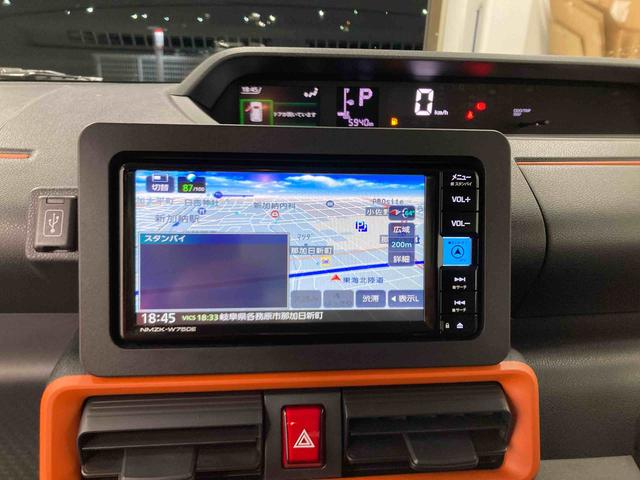 タントファンクロスターボ衝突被害軽減ブレーキ　横滑り防止装置　オートハイビーム　アイドリングストップ　ステアリングスイッチ　オートライト　キーフリー　オートエアコン　ナビ　ドラレコ　パノラマカメラ　ＥＴＣ　マット　バイザー（岐阜県）の中古車