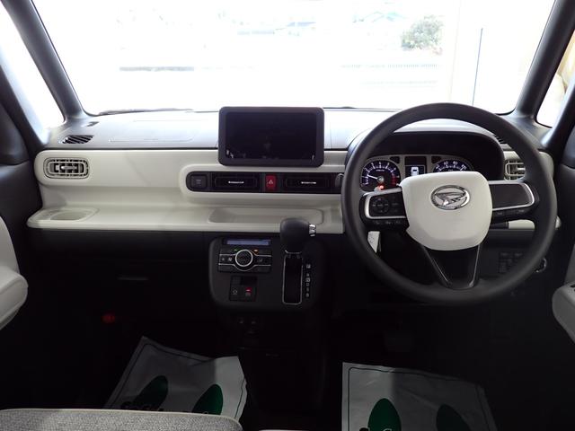 ムーヴキャンバスストライプスＧ衝突被害軽減ブレーキ　横滑り防止装置　オートハイビーム　アイドリングストップ　ステアリングスイッチ　オートライト　キーフリーシステム　オートエアコン　パノラマカメラ　マット　バイザー（岐阜県）の中古車