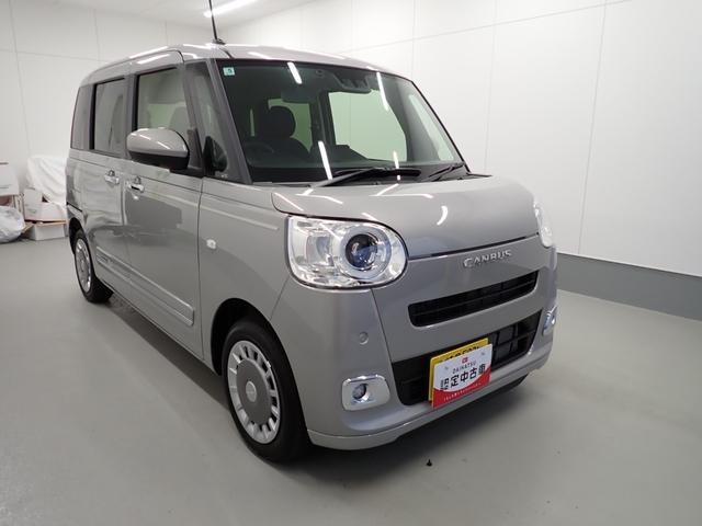 ムーヴキャンバスセオリーＧ衝突被害軽減ブレーキ　横滑り防止装置　オートハイビーム　アイドリングストップ　ステアリングスイッチ　オートライト　キーフリーシステム　オートエアコン　ナビ　ドラレコ　パノラマカメラ　ＥＴＣ　マット（岐阜県）の中古車