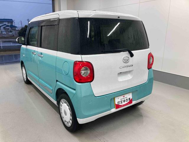 ムーヴキャンバスストライプスＧ衝突被害軽減ブレーキ　横滑り防止装置　オートハイビーム　アイドリングストップ　ステアリングスイッチ　オートライト　キーフリーシステム　オートエアコン　パノラマカメラ　マット　バイザー（岐阜県）の中古車