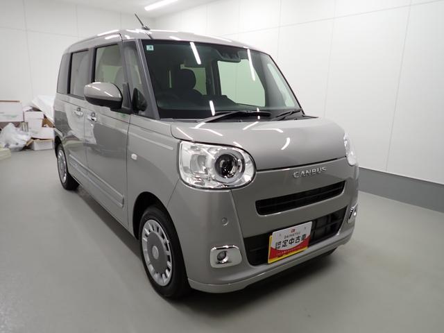 ムーヴキャンバスセオリーＧ衝突被害軽減ブレーキ　横滑り防止装置　オートハイビーム　アイドリングストップ　ステアリングスイッチ　オートライト　キーフリーシステム　オートエアコン　パノラマカメラ（岐阜県）の中古車