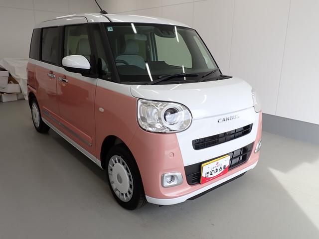 ムーヴキャンバスストライプスG衝突被害軽減ブレーキ 横滑り防止装置 オートハイビーム アイドリングストップ ステアリングスイッチ オートライト キーフリーシステム オートエアコン パノラマカメラ(岐阜県)の中古車